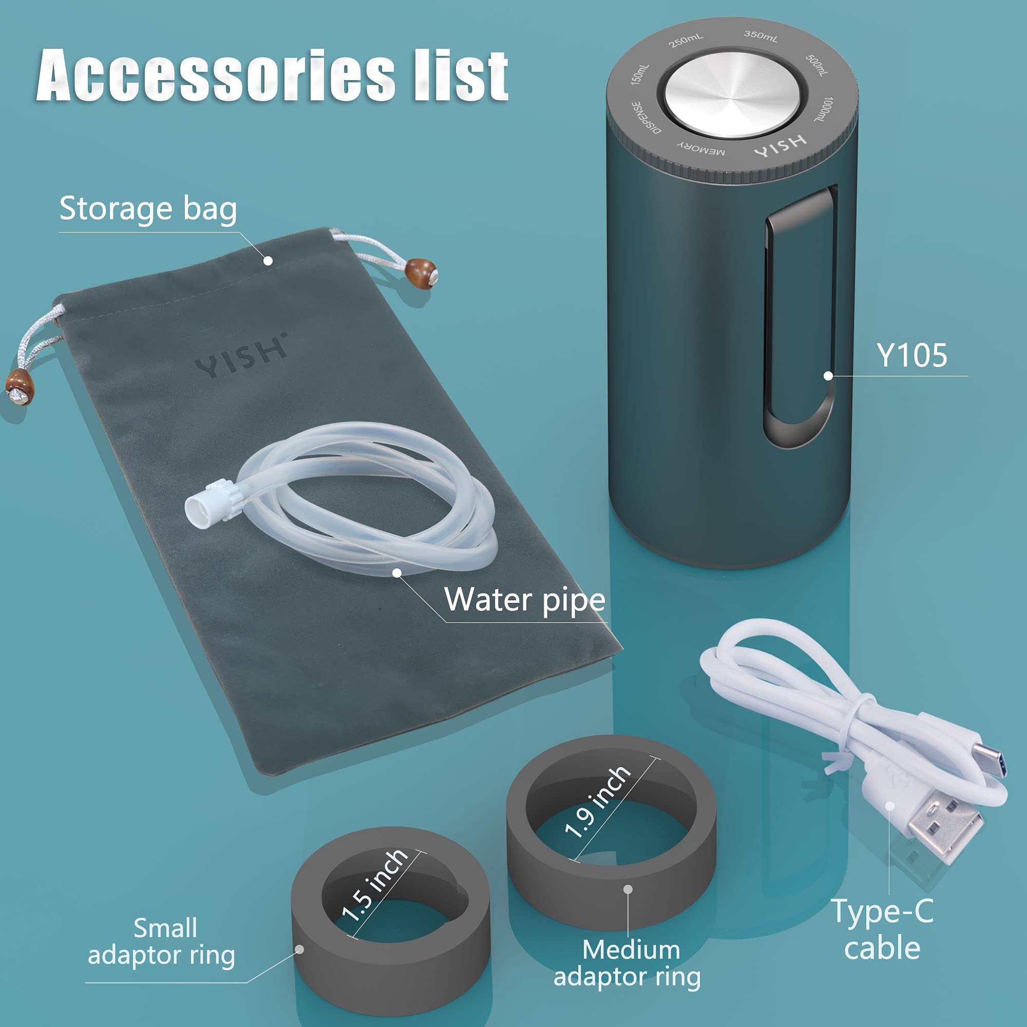 Buy 5Gallon Water Bottle Pump Dispenser YISH Electric Water Dispenser