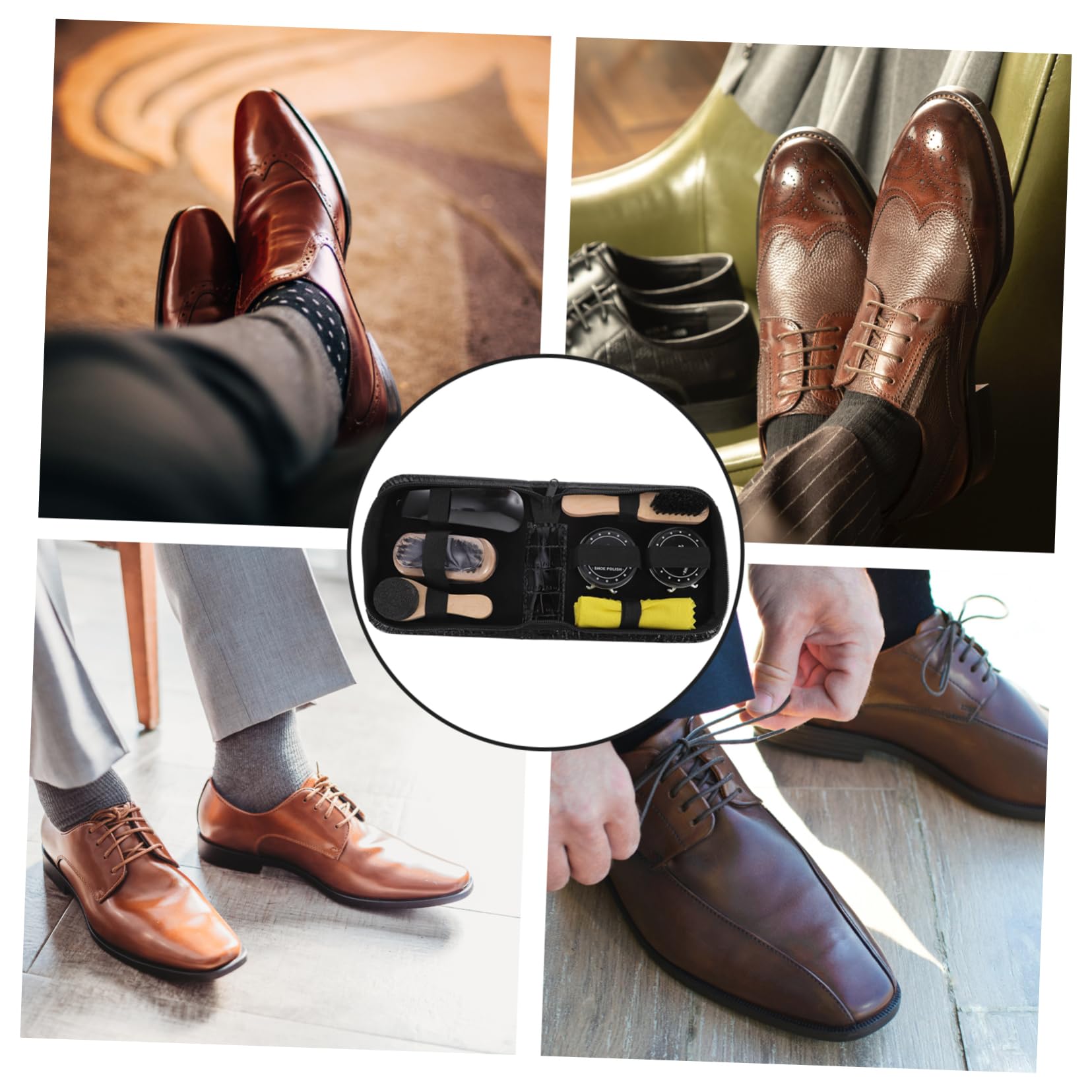 SHERCHPRY 3 Juegos Herramienta Para Pulir Zapatos Cepillo De Limpieza De Zapatos Cepillo Para Pulir Brown