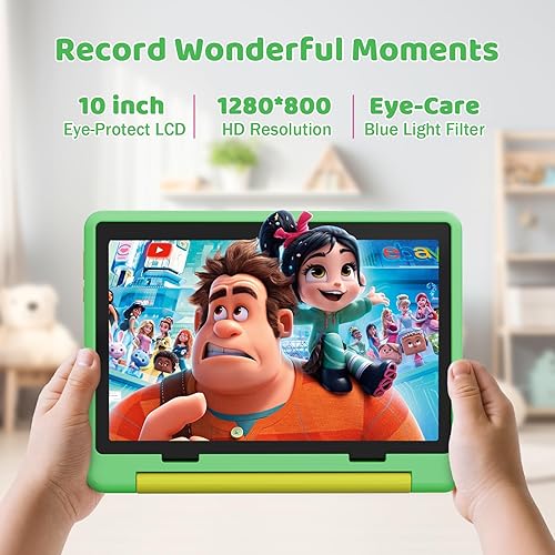 Miniatura 4 de Tablet para niños, tableta Android 15 con pantalla HD, 10.1 pulgadas, control parental y modo para niños, octa-núcleo, certificado GMS, 20 GB de RAM