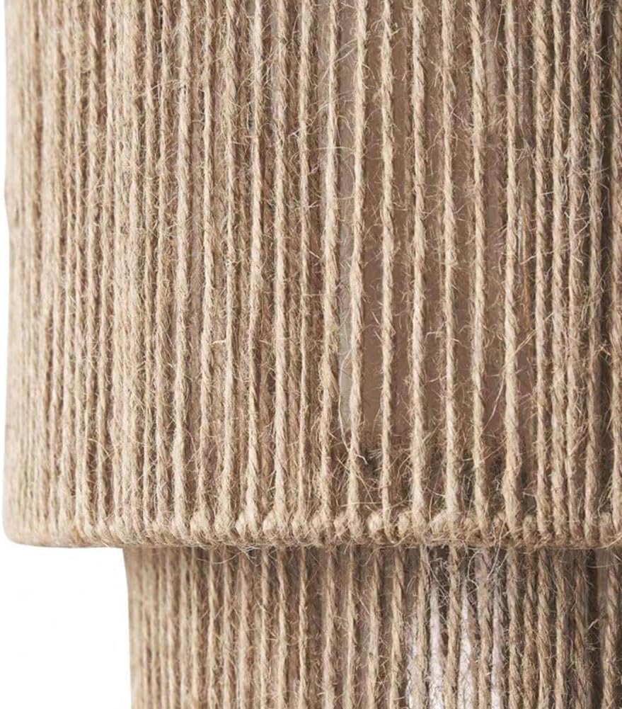 OOWOKS E27 Boho Vintage Rattan Wandlampe mit Stecker Kabel, Wandleuchte Innen mit Schalter, UP & Down Beleuchtung Handgewebter Rustikal Rattan Bambus Nachttischlampe für Wohnzimmer Schlafzimmer