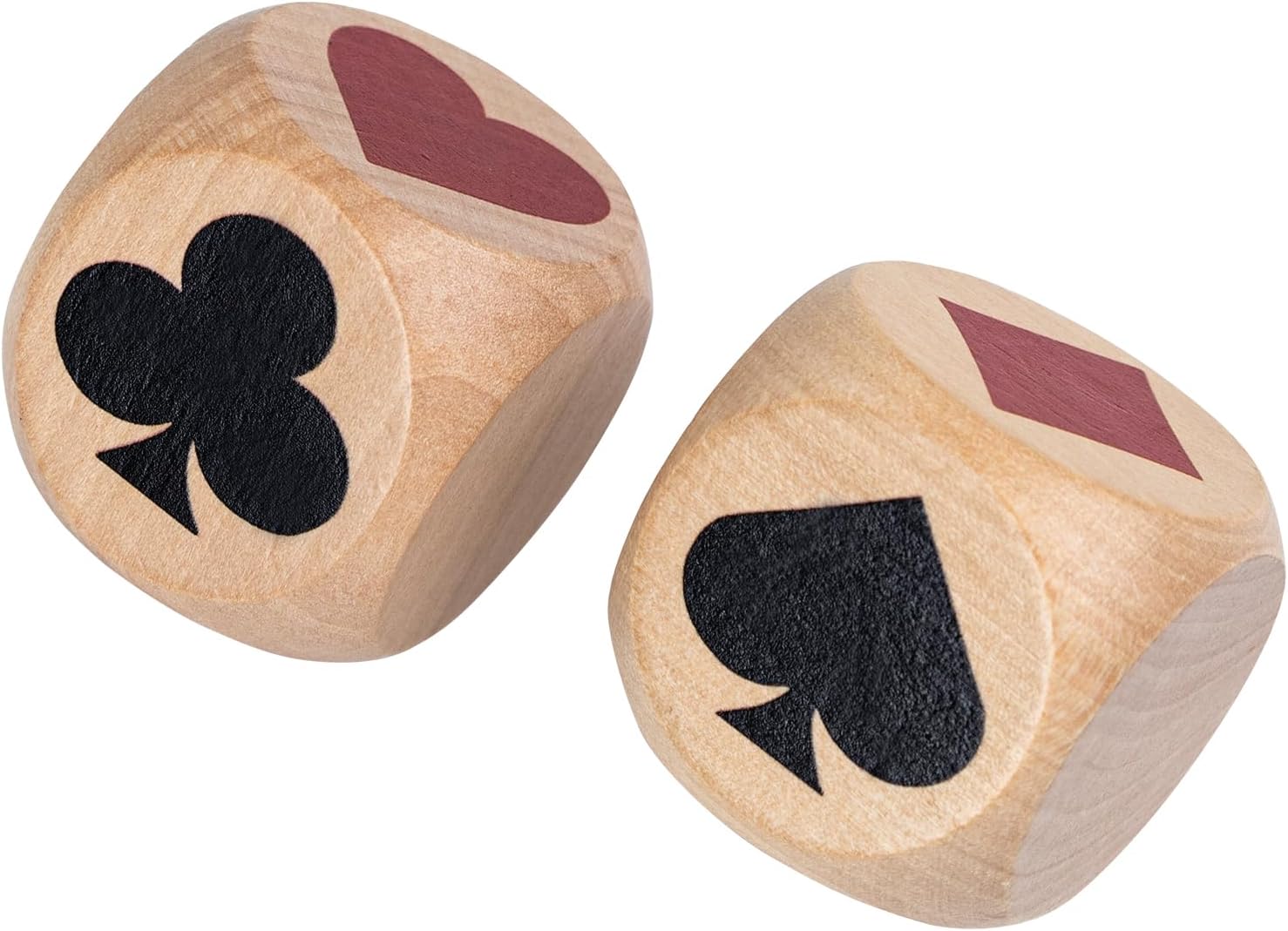 Extguds Double Trump Marker Dice Big Size 1.57''(4cm) Euchre Indicator,Great Gift for Bridge Cards,Great Tools for Euchre Pinochele Playing Cards,Wooden Luck Cube