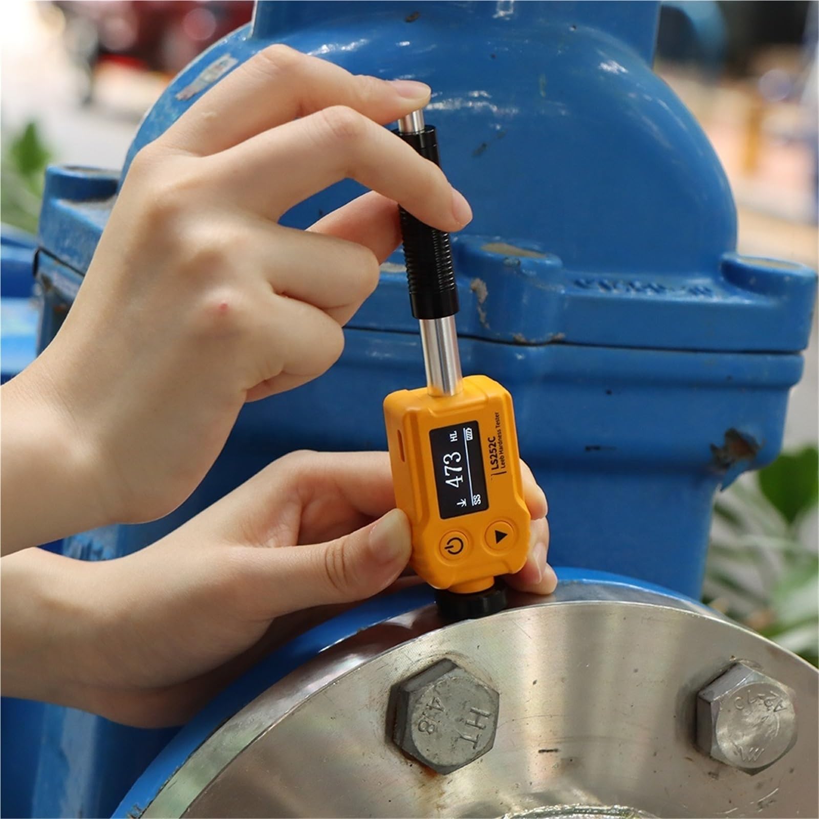Kit de test d'eau dure, Machine d'essai de scléromètre de testeur de dureté Leeb universel et précis, test d'alliage d'aluminium, acier, métal,Excellente portabilité