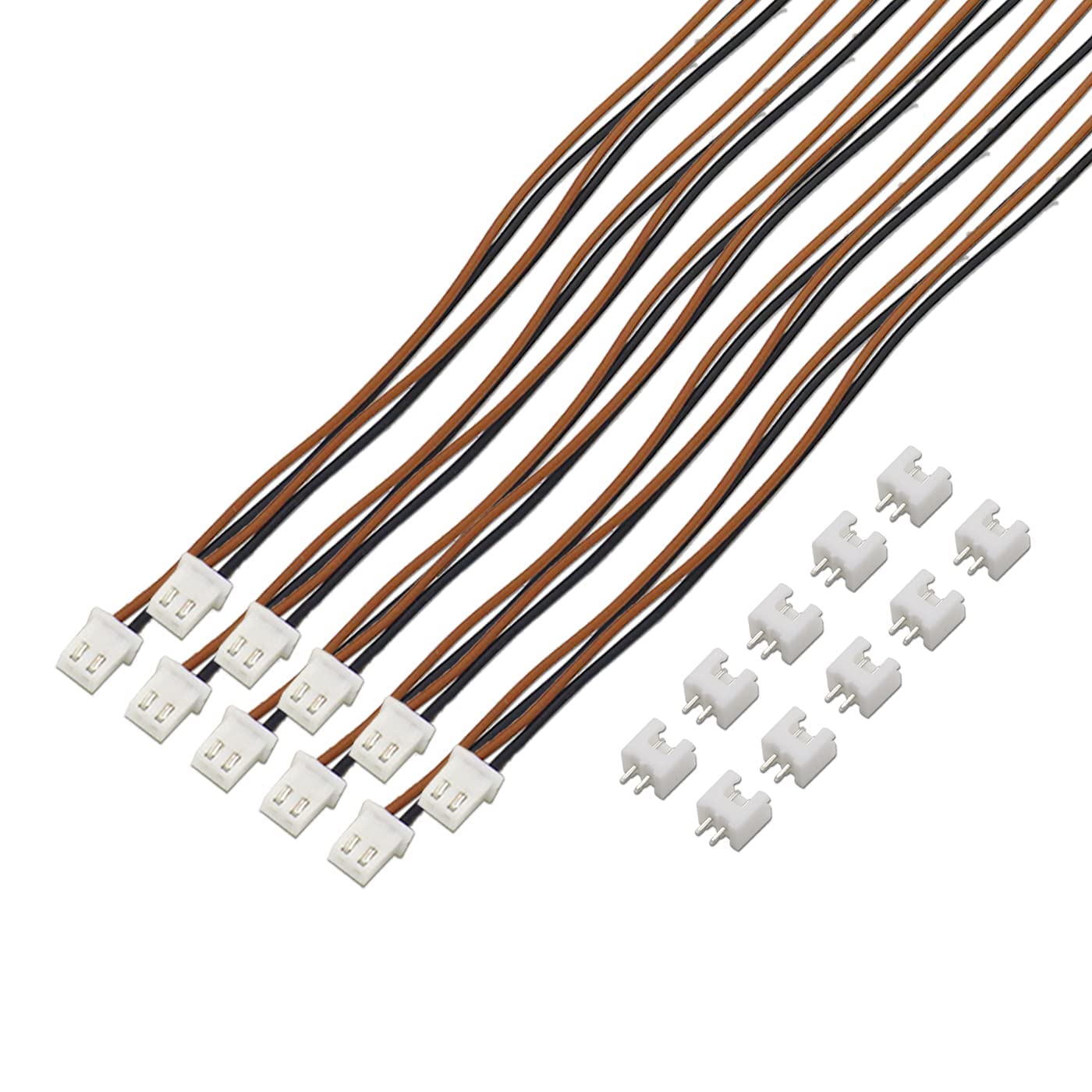 2 pin Male and Female 2.5mm Cable Micro Male and Female Connector Plug with Silicone 10 Inch Wire 10Pair-image-44