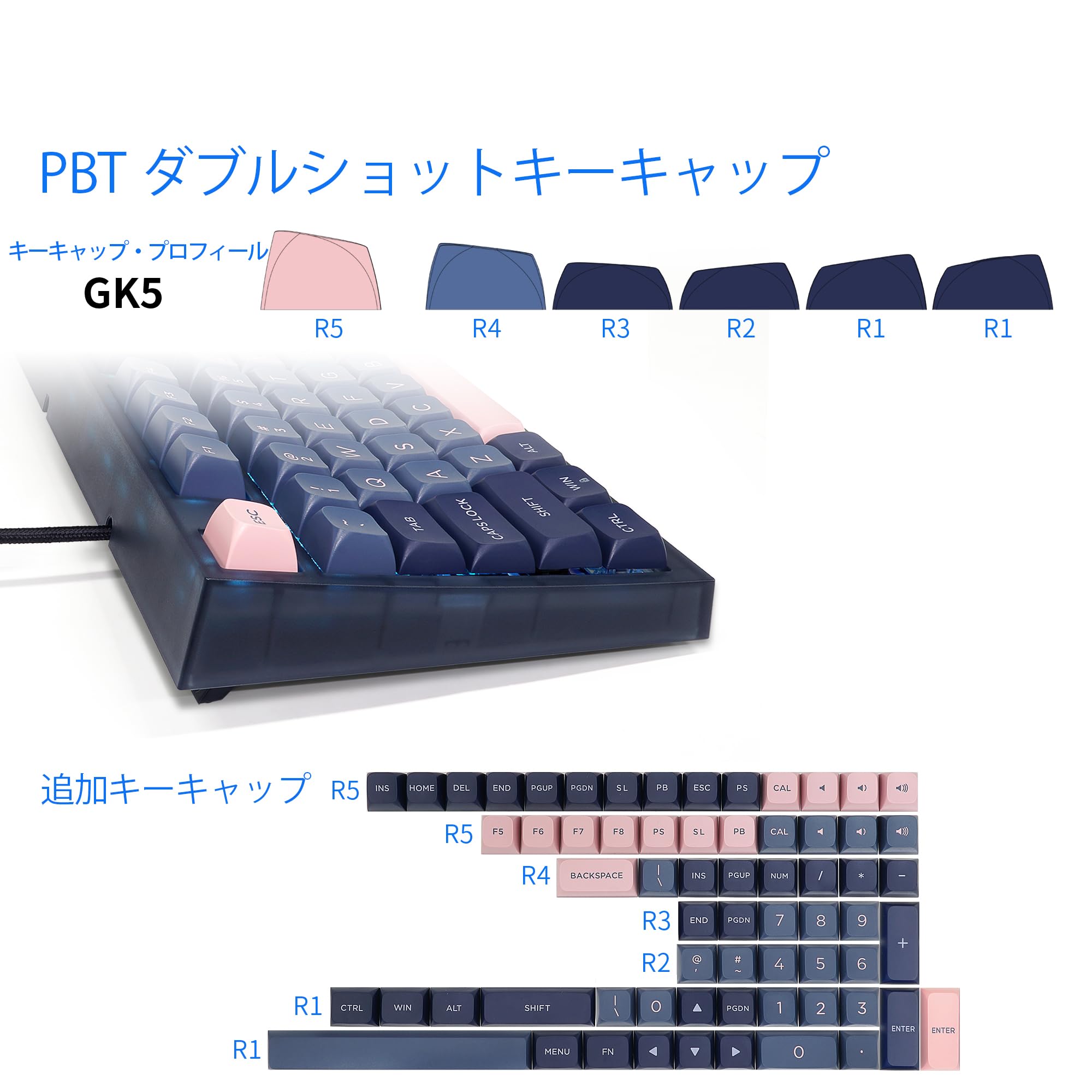 Amazon | Keecipal GK75 ゲーミングキーボード NKRO ホットスワップ