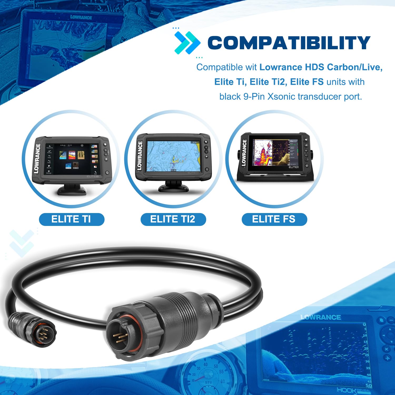 Amazon.com: Zymurgoes 8M4004174 Sonar Adapter Cable Replacement