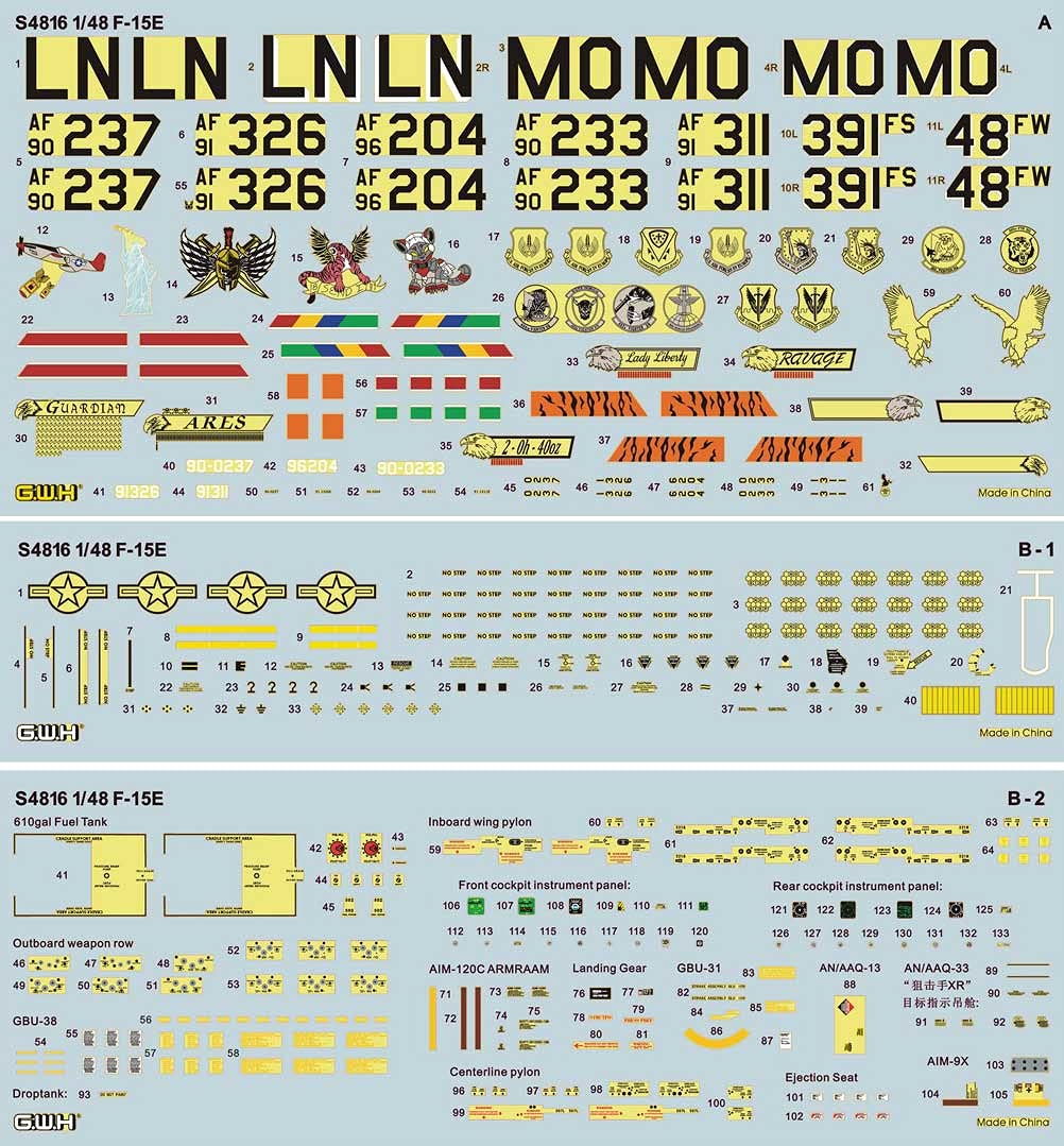 グレートウォールホビー 1/48 F-15E スペシャルペイント S4816 G.W.H S4816 1/48 F-15E スペシャルペイント | ホビーショップ