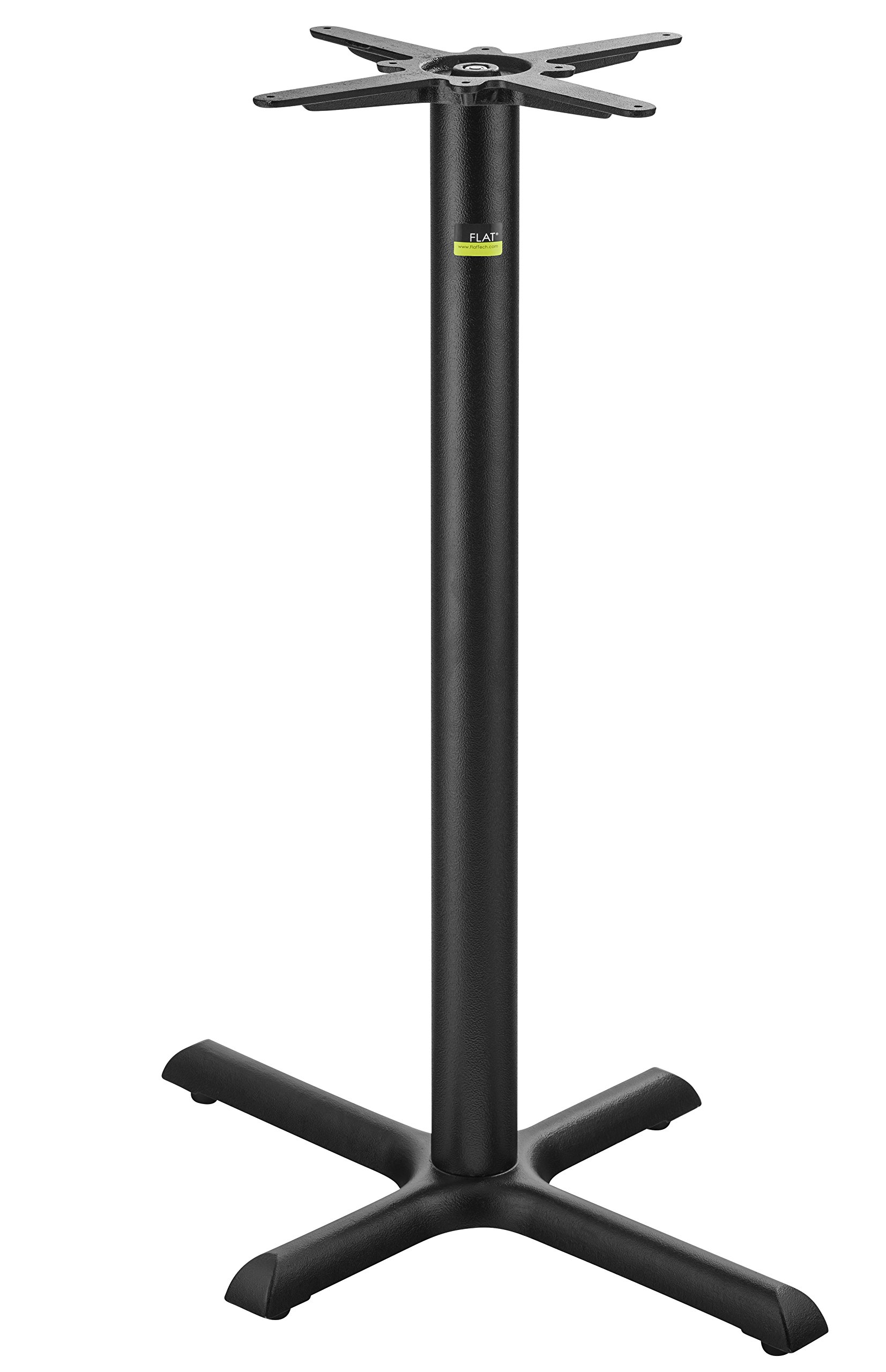 AUTO-Adjust KX2230 Self-Stabilizing Bar Height Table Base | Cast Iron by FLAT – 24"x36"x40.75", Cast Iron, Black, Model CT2022