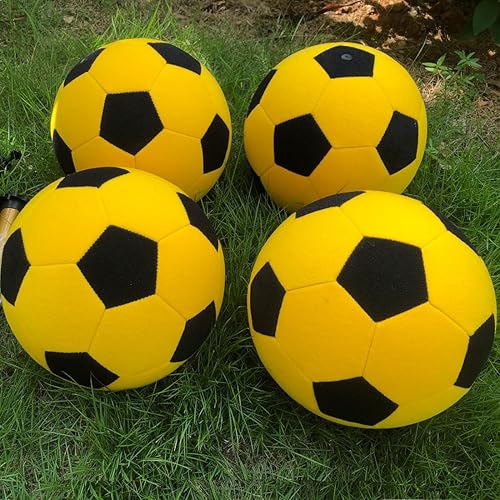 Pelotas de fútbol inflables adhesivas de 8 pulgadas, para dardos inflables, para entrenamiento al aire libre, con bombas de mano, 4 unidades
