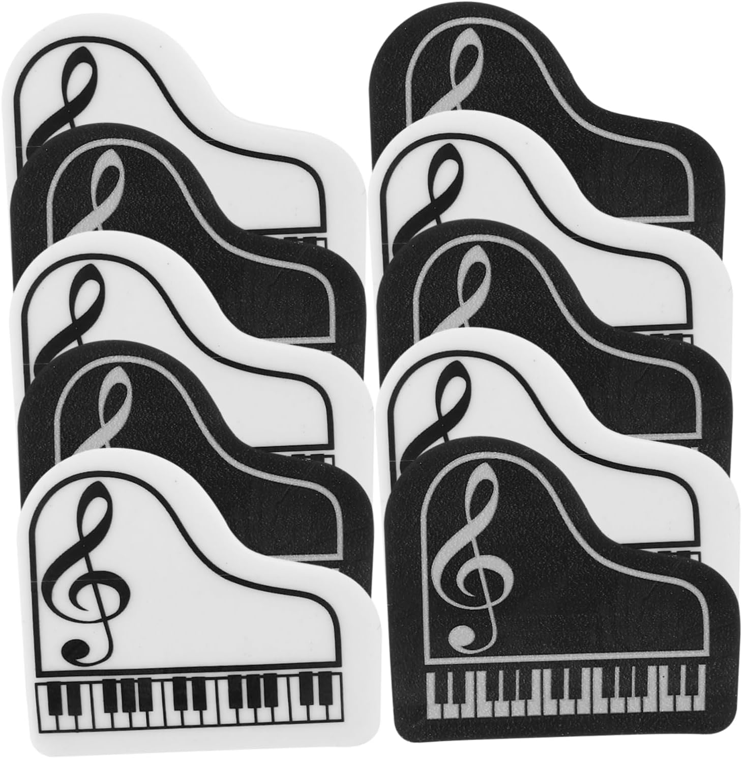SECFOU Piano Erasers Set 10Pcs Small Writing Erasers Erasers for Boys and Girls Students