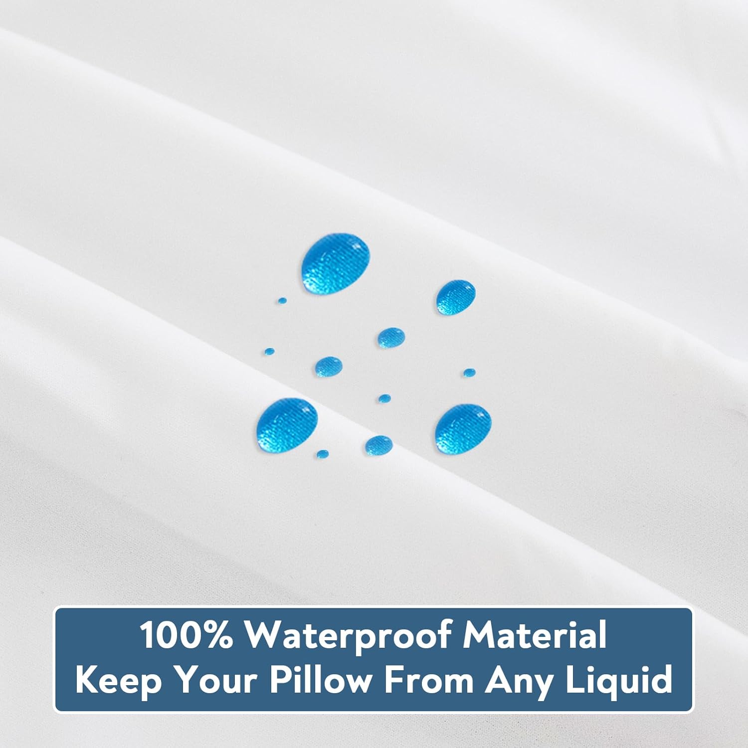 Full Size Mattress Protector Waterproof Cover 2 Pack Grey & Standard Size Pillow Protector 4 Pack Waterproof