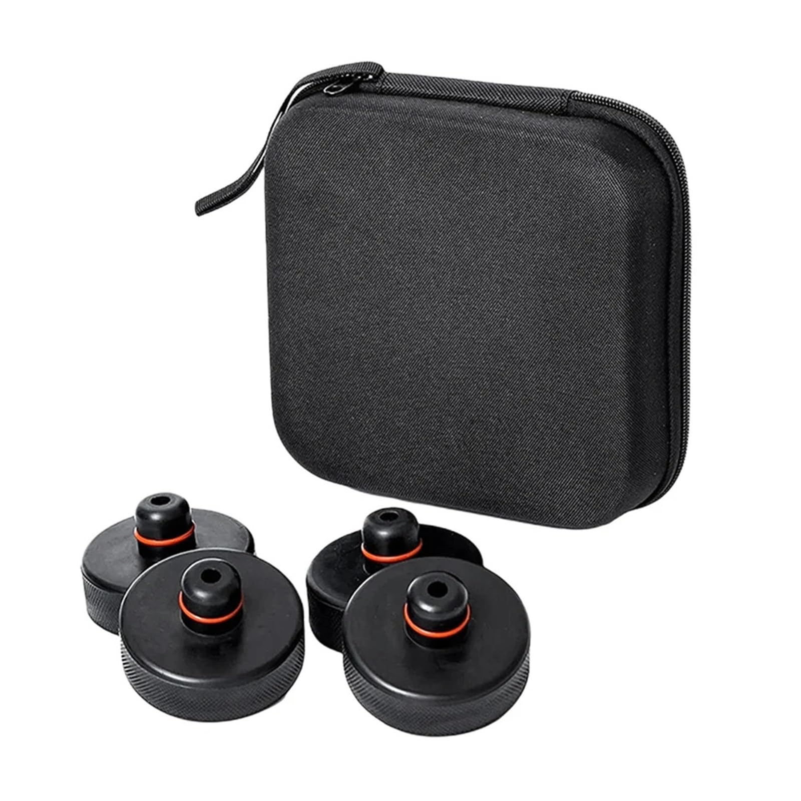 Accessori cric per Tappetino in Gomma per martinetti per Auto 1/4 Pezzi. Tappetino in Gomma per martinetto Resistente agli Urti cric per Auto(4 Pieces)