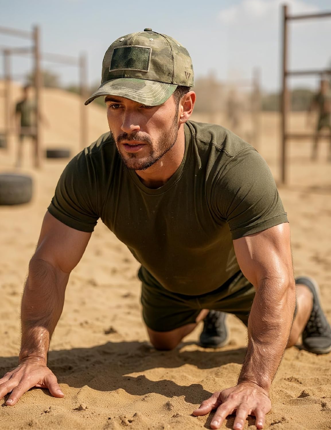 IDOGEAR SPORTS Tactical Baseball Cap Military Hat for Men Trucker Fitted Cap for Outdoor Golf Running Fishing Hiking Hunting - Image 6