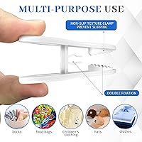 Vista 5 de 50 clips de plástico multiusos, ideales para faldas y pantalones