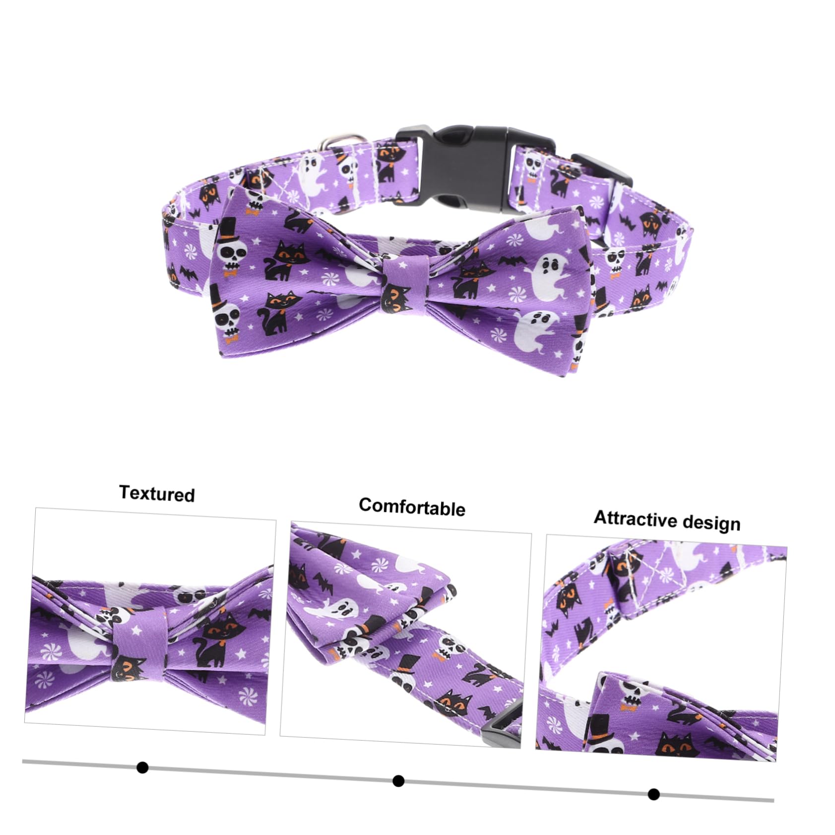 Supvox 5stücke Halloween Katzenhalsband Mit Schleife Verstellbares Und Bequemes Haustierhalsband Für Feiern Und Für Hunde Und Katzen