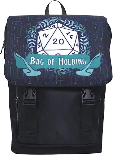 Adventurer's Forge Dnd - Mochila de mano de RPG de mesa con hombros informales, accesorio para Dungeons and Dragons (D&D) para equipo de jugadores y