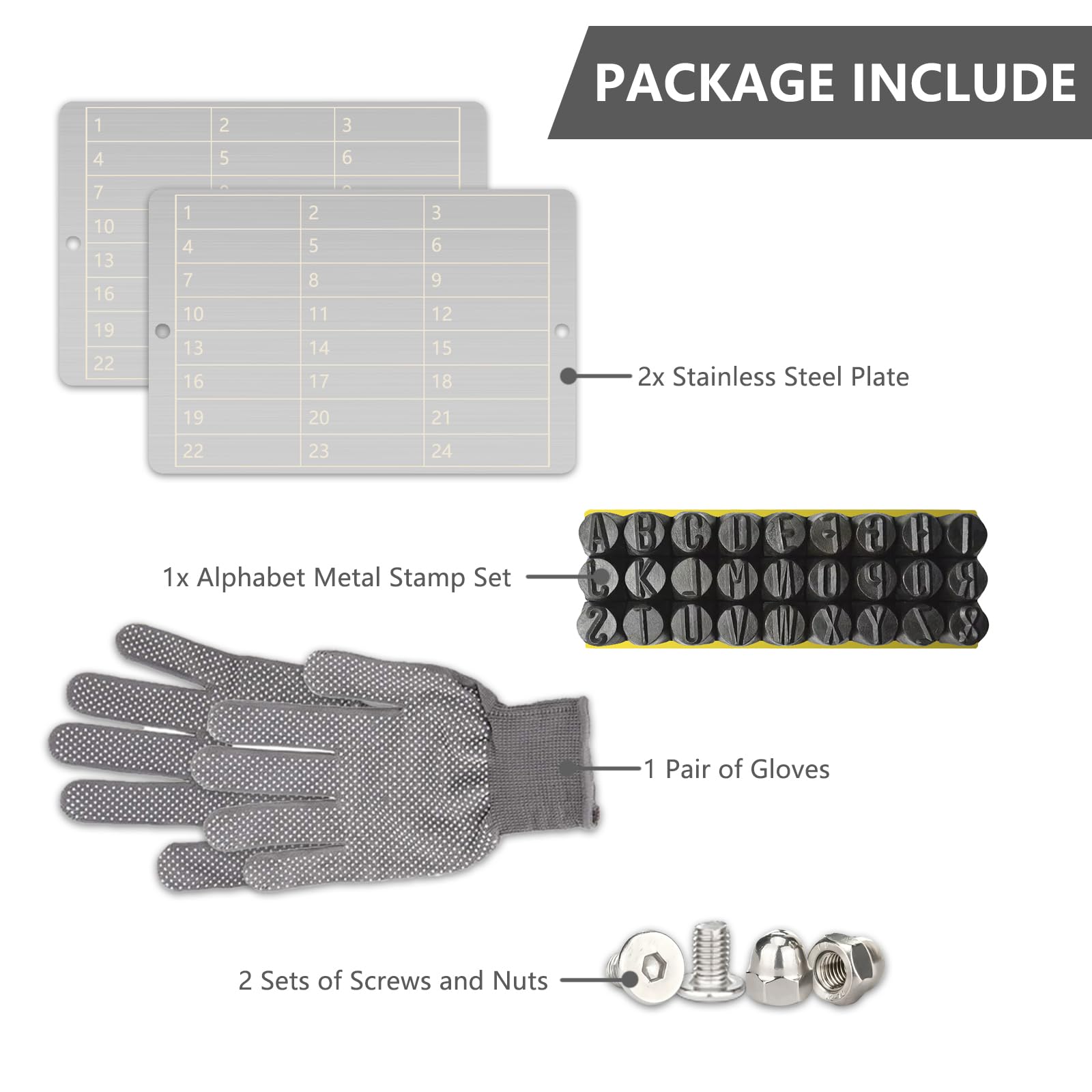 Bitcoin Wallet 2 Platten Mit Stanzer-Set Für Bitcoin, Sichere Bitcoin-Brieftasche,  Krypto- Samen-Aufbewahrung, Stahlplatten (2 Platten, 5 Mm Stanzset, 2  Feststellschrauben-Sets Und 1 Handschuhe Seed Phrase Metallplatte