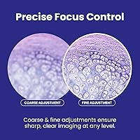 Vista 6 de Microscopio compuesto sin cuerdas con lentes y luz led AmScope m150 C-i 40x -1000x.