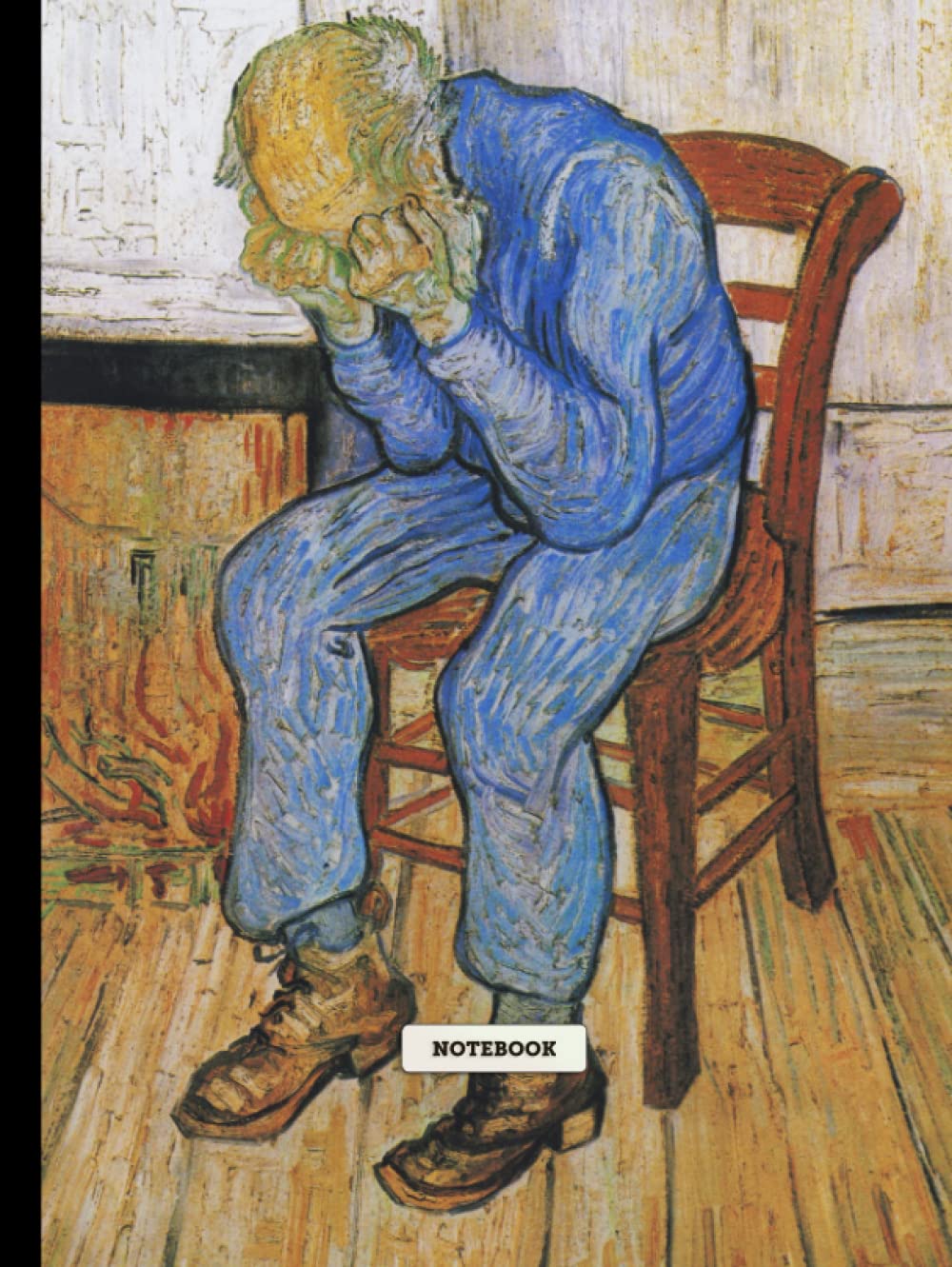 Cahier Vincent Van Gogh Sorrow Portrait journal de bord universitaire 200 pages blanches lignées