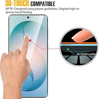 WFTE 2-Pack Tempered Glass for Samsung Galaxy S26 Plus/S26+ 5G Screen Protector,9H Hardness,Anti-Scratch,Anti-Fingerprint,Bubble-Free,HD Clear,Protective Film for Samsung S26 Plus,Case Friendly