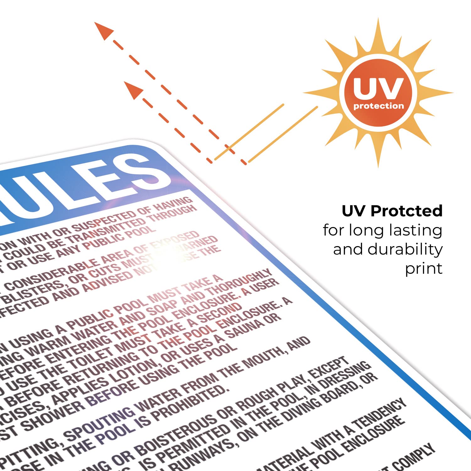 Minnesota Pool Rules Sign, Complies with State of Minnesota Pool Safety Code, (SI-62084) 24x30 Inches, Rust Free .063 Aluminum, Fade Resistant, Made in USA