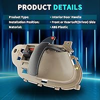Vista 3 de IRONTEK Manija de puerta interior para parte delantera/trasera izquierda del lado del conductor para Chevrolet 95-00 C/K Tahoe, 99-06 Silverado