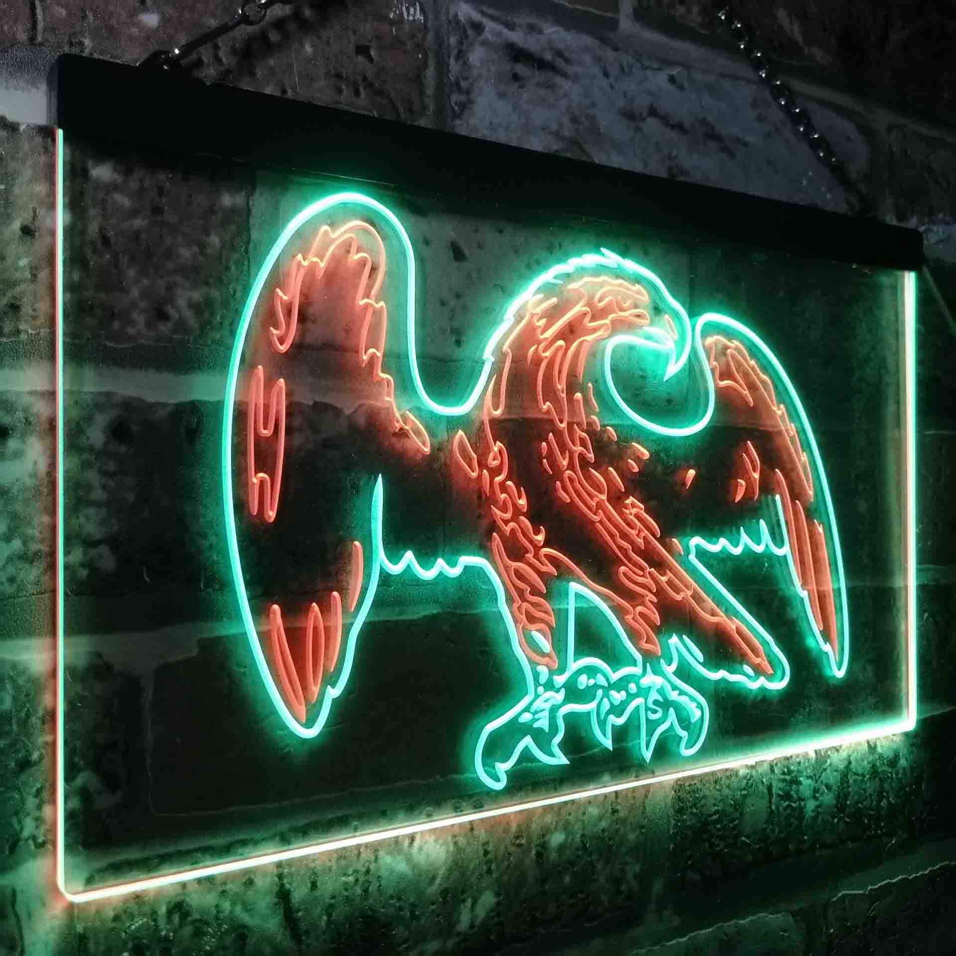 ADVPRO Eagle American Bar Beer Illuminated Dual Color LED Enseigne Lumineuse Neon Sign Vert et Rouge 600 x 400mm st6s64-i0861-gr