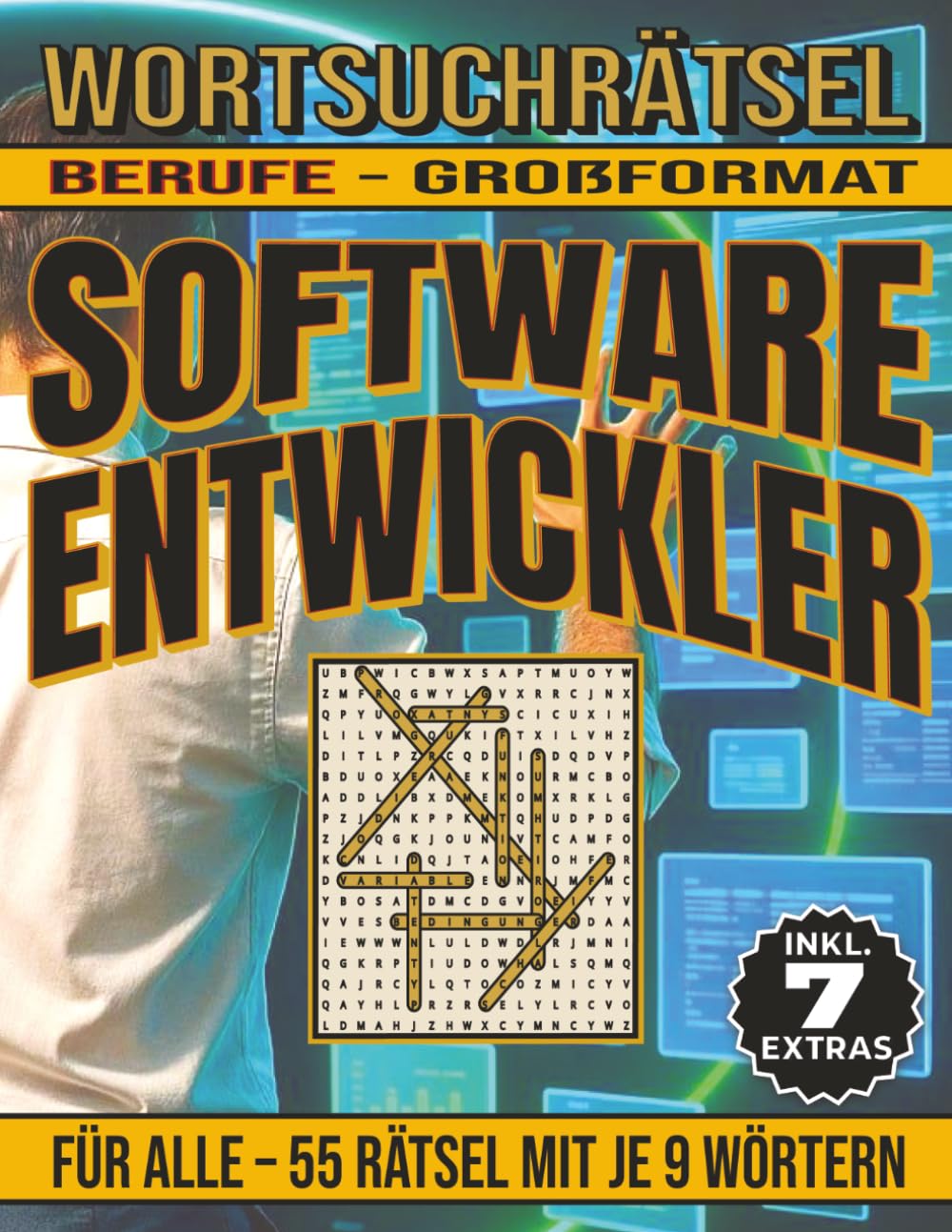 Softwareentwickler – Wortsuchrätsel: Bildschirmfreier Rätselspaß für Geist, Konzentration und Entspannung (Wortsuchrätsel – Berufe)