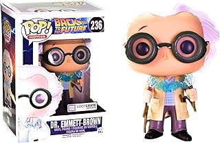 October 2015 Time Travel Exclusive Funko Pop #236 Back To The Future Dr. Emmet Brown Figurine