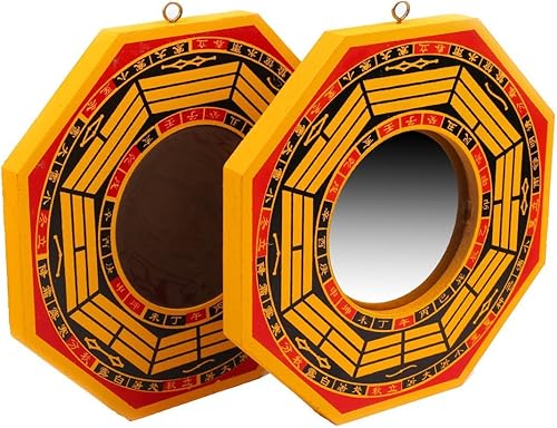 Miniatura 4 de Chino Feng Shui Bagua espejo cóncavo para protección contra la energía negativa pasiva de espejo y espejo convexo para la protección contra Active
