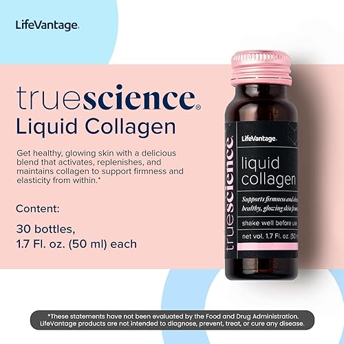 Miniatura 3 de TrueScience - Bebida líquida de colágeno para una piel brillante y de aspecto más firme, suplemento de péptidos de colágeno para mujeres y hombres,