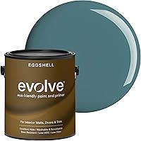 Vista 101 de EVOLVE Pintura e imprimación para interiores, cáscara de huevo (blanco alabastro), 1 galón, cobertura de una capa, excelente oculto, bajo contenido