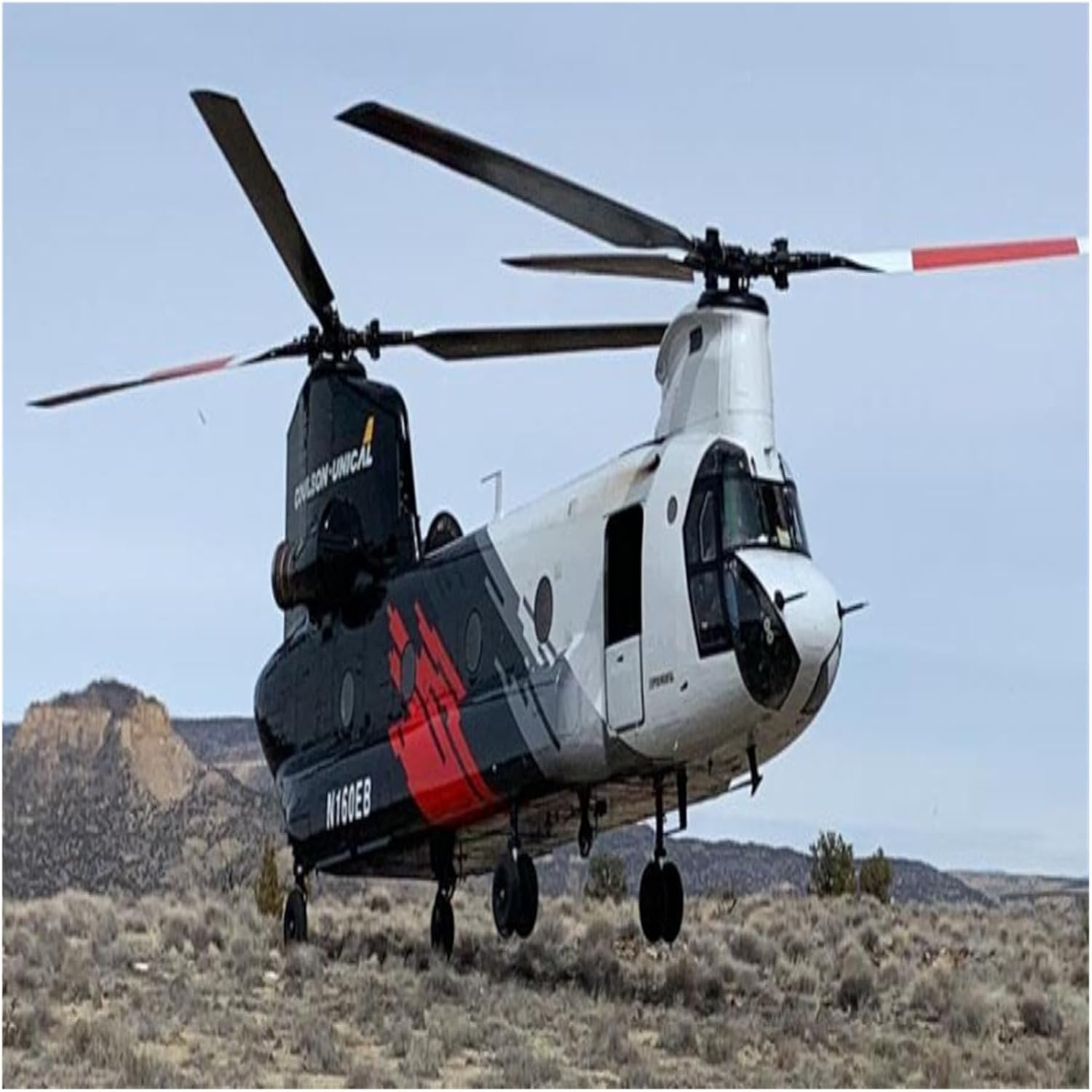 1:200 for CH-47 Chinook B234 Helicopter Transport Herpa Chinook Fire Aviation Metal Model Display Scale Metal Airplane