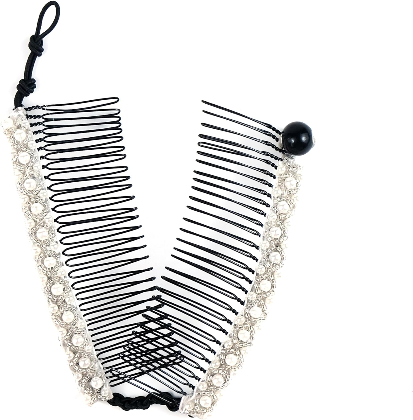 HairZing Stretchy Banana Hair Clip Sturdy Hold, No