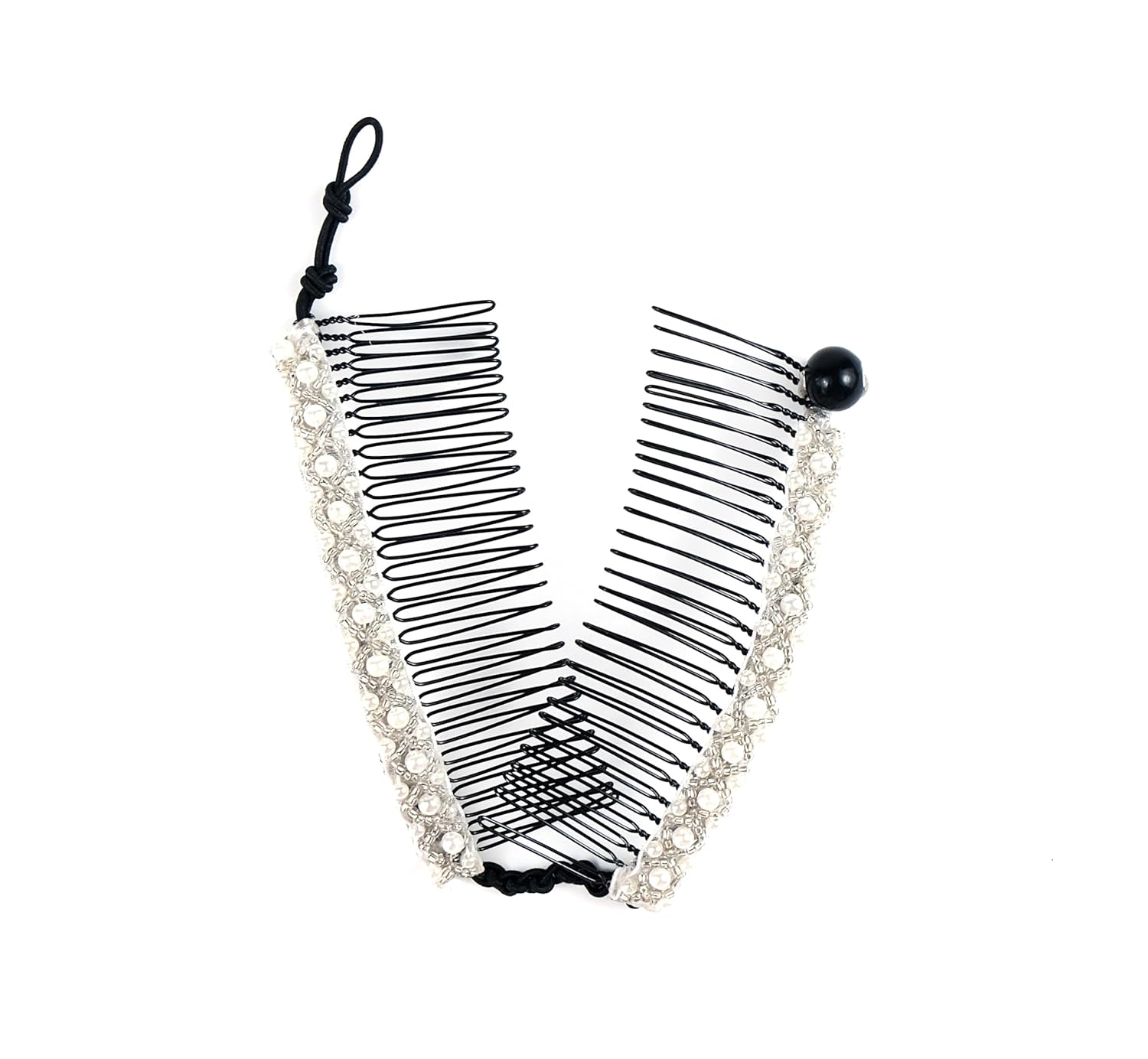 HairZing Stretchy Banana Hair Clip Sturdy Hold, No