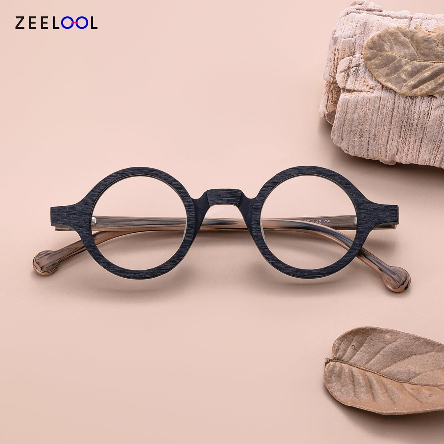 Zeelool Readers Retro Blue Light Blocking Reading Glasses for Men Women, Vintage Small Round Eyeglasses Anti UV Arale