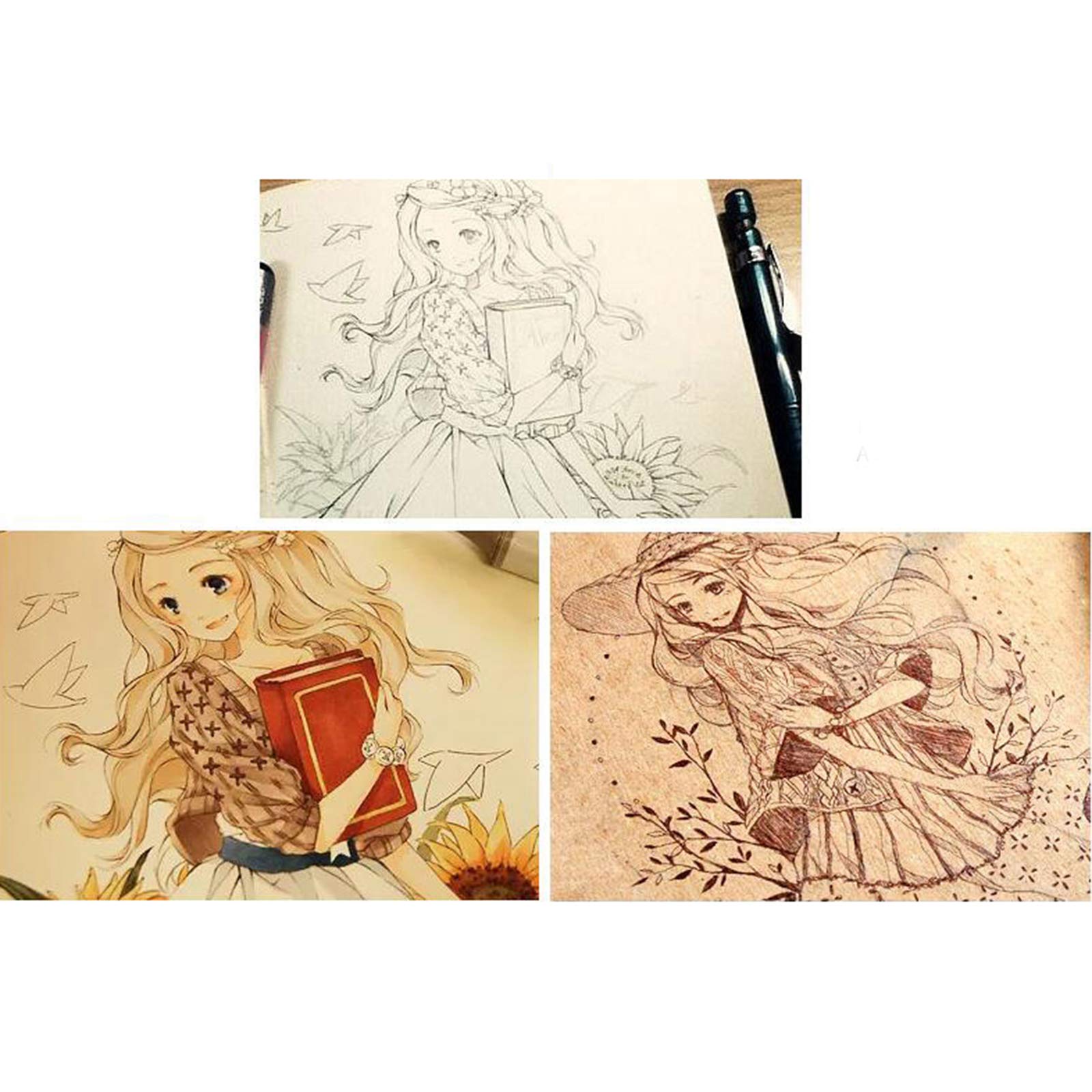 10 zestawów Uni Pin Fine Liner Pen Rysunek Pigment Marker Wodoodporny Szkicowanie 6 sztuk