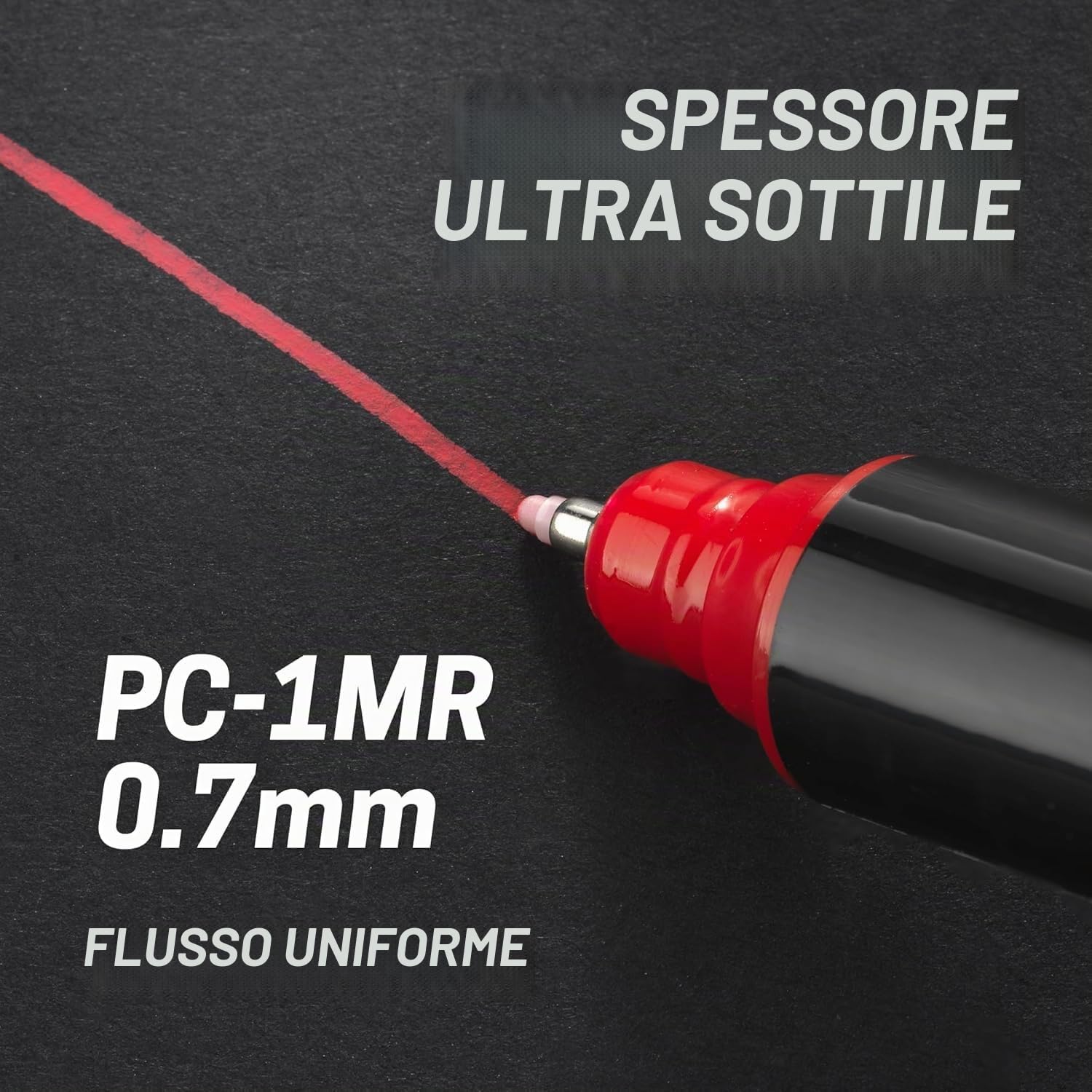 Posca PC-1MR 18 - Set di penne in edizione limitata in plastica, extra nero e bianco