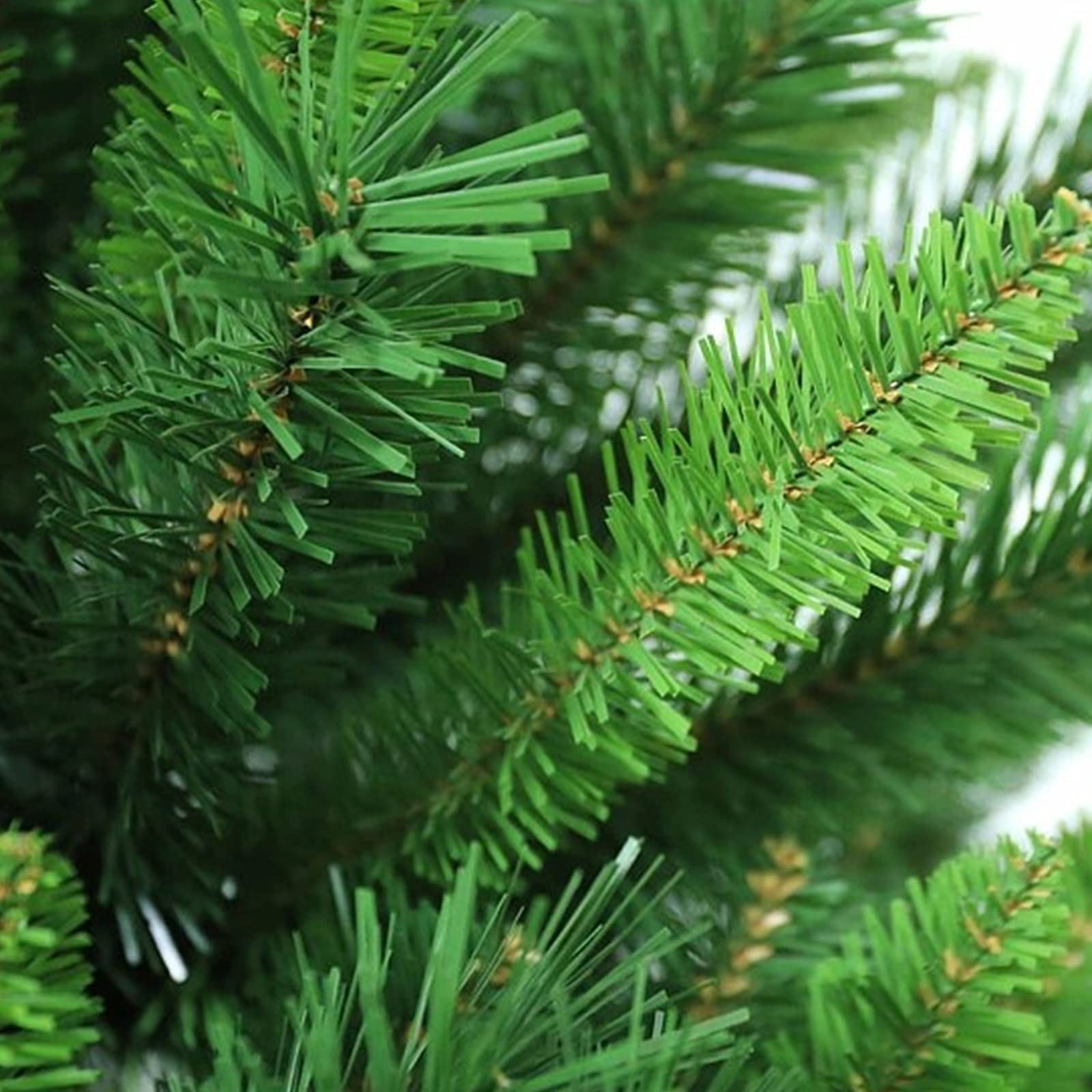 Ikodm Sztuczna choinka, 210 cm PCW choinka ze 1000 gałązkami, zielona choinka, prosty montaż wraz z metalowym stojakiem, trudnopalna, sztuczna dekoracja bożonarodzeniowa