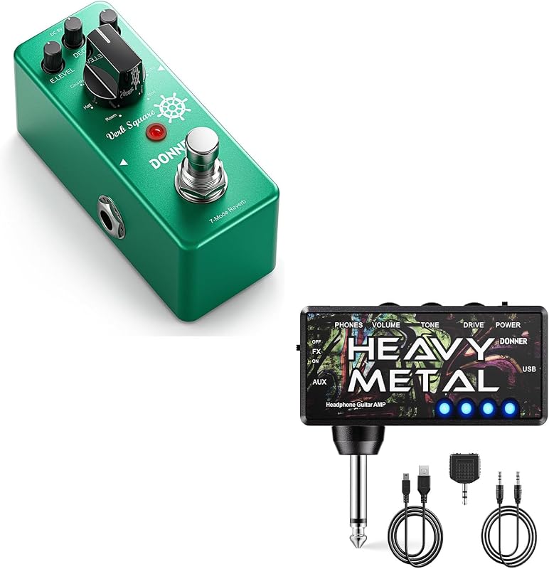 Donner Reverb Guitar Pedal-Guitar Headphone Amp