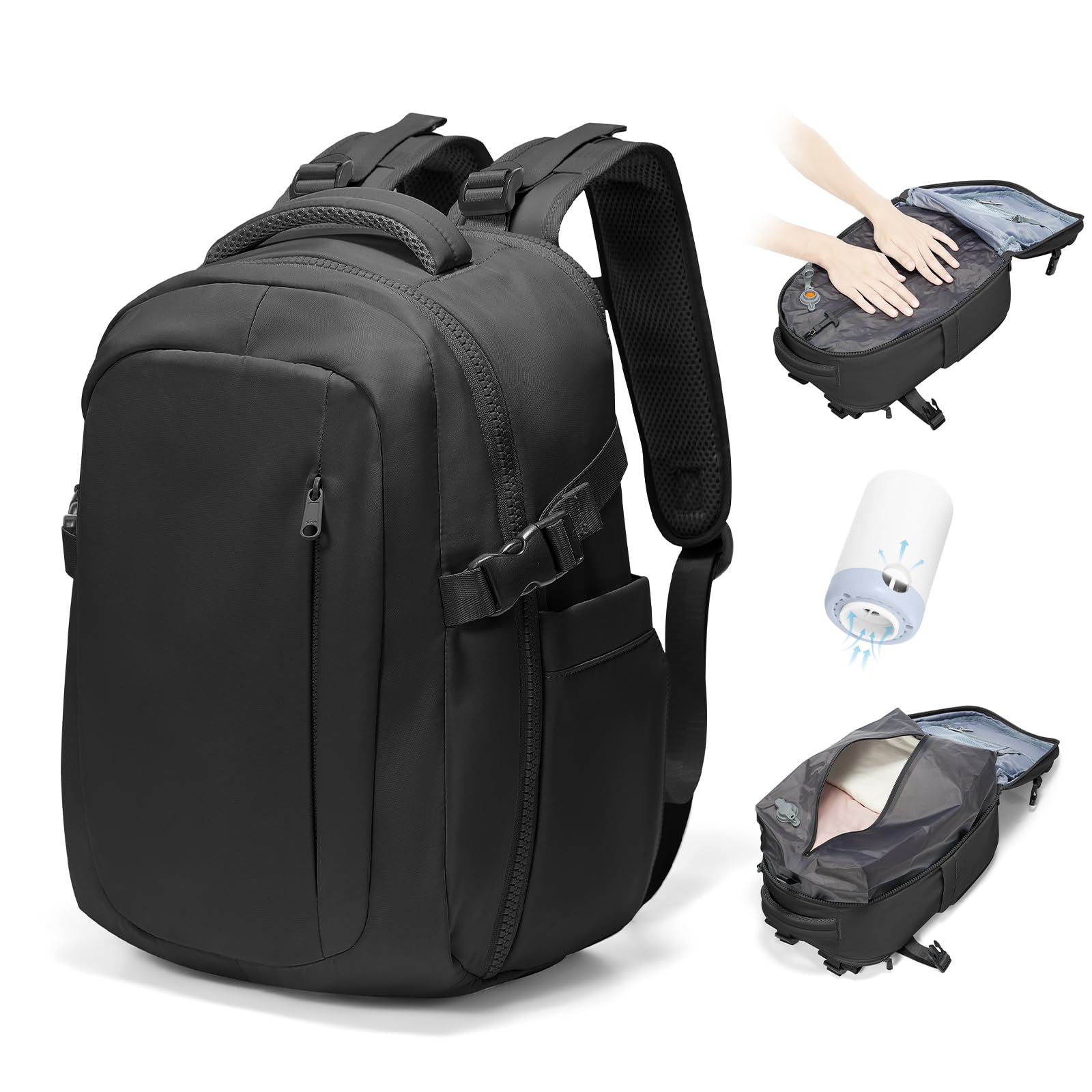 BJLFS Borse da Cabina per Ryanair 40x30x20 Zaino Wizzair Sottovuoto da viaggio 40x20x25 Bagaglio a Mano con compressione sottovuoto,Zaino Easyjet 45x36x20,Zaini Casual per laptop da 14 pollici