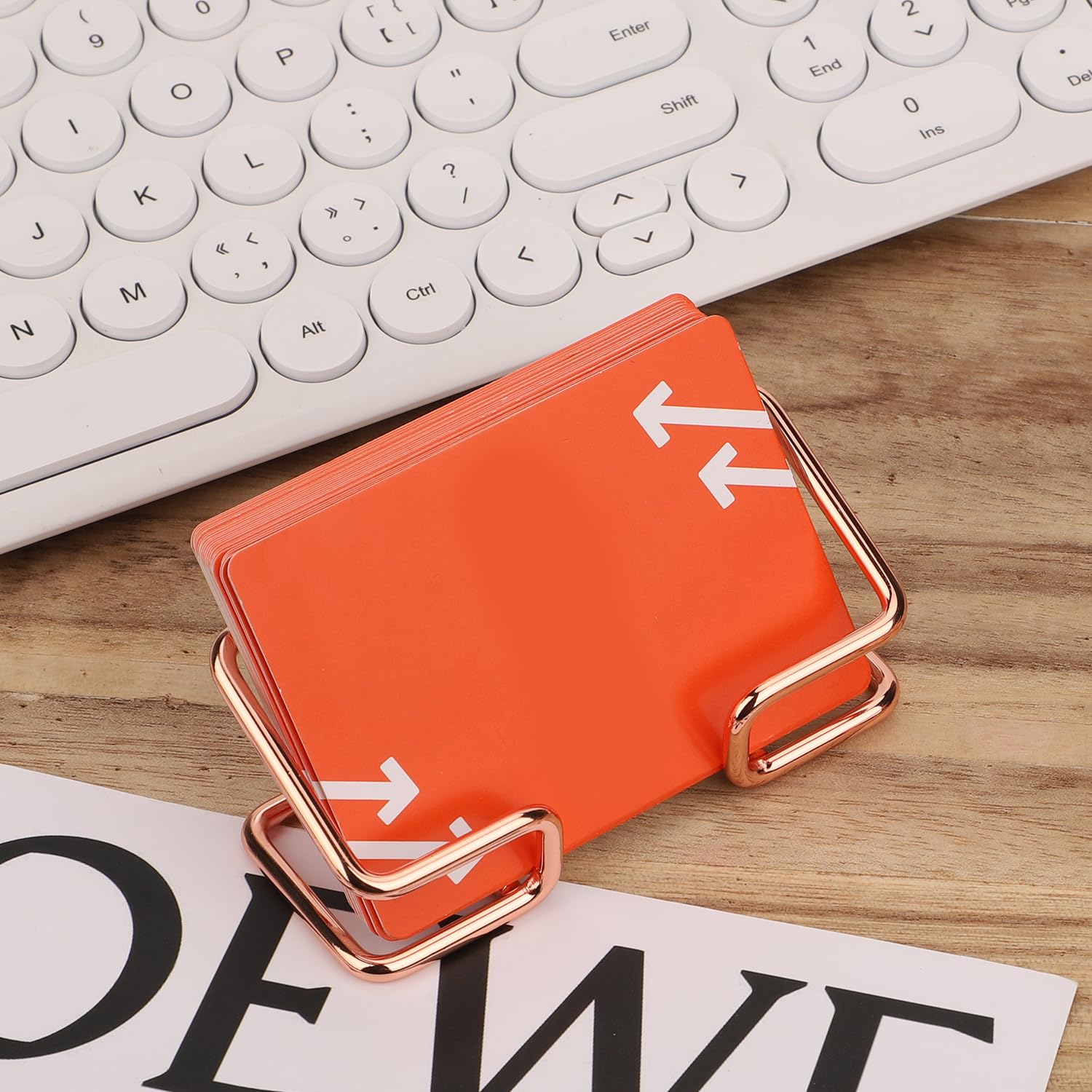 lasuroa 1pc Business Card Holder Desktop - Image 3