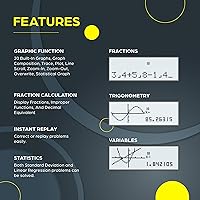 Vista 2 de TOVO Scientific Calculator with Graphic Functions for Students, Graphing Calculators with Multiple Modes for High School or College Courses