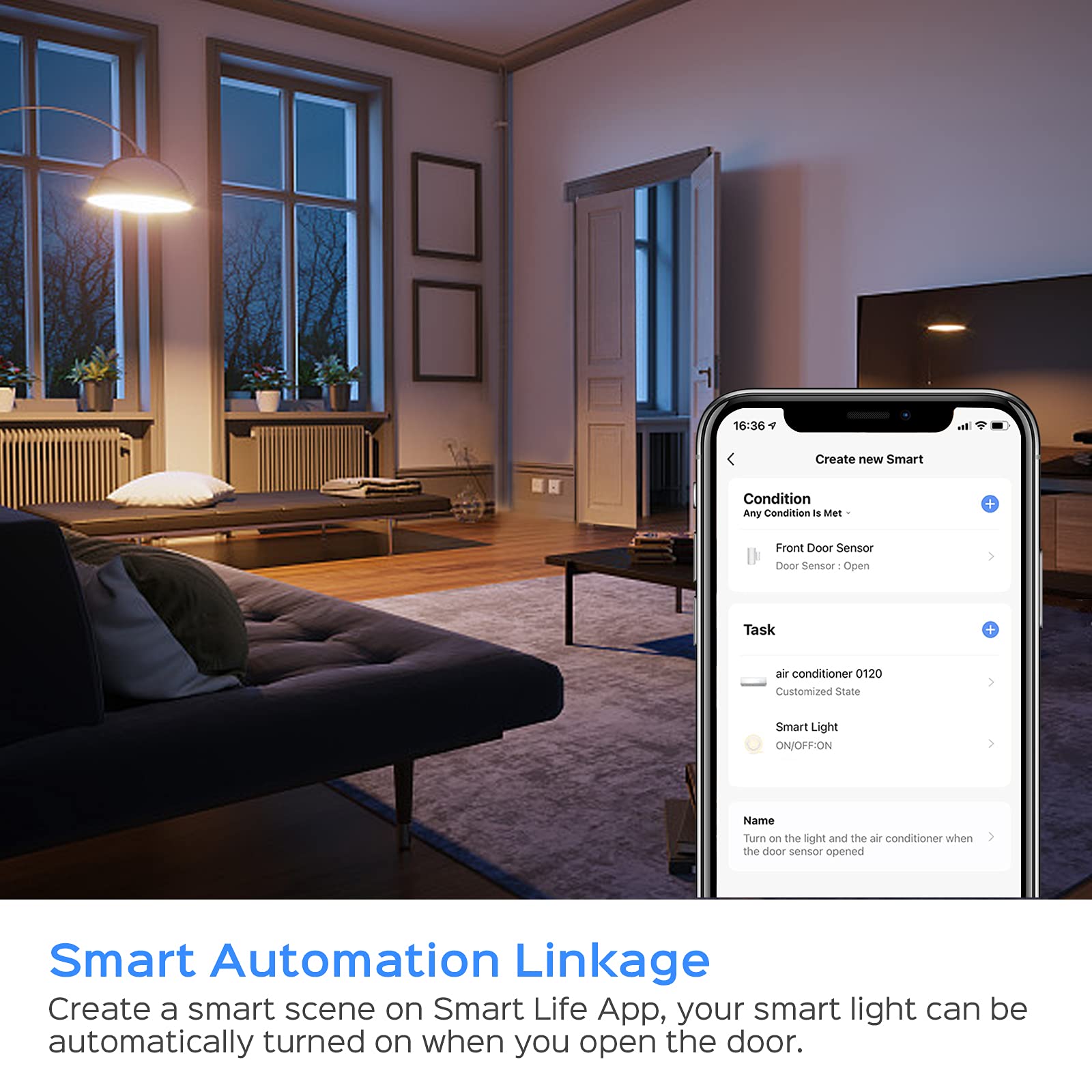 Panamalar Smart Door Window Sensor Wifi Door Sensor Alarm System