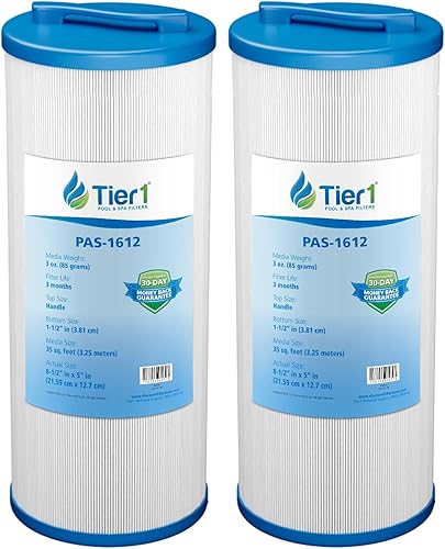 Miniatura 10 de Tier1 Cartucho de filtro para piscina y spa, paquete de 4  Reemplazo para 817-4035, Teleweir 35 SF, Pleatco PWW35L, Unicel 4CH-935 y más  Medios de