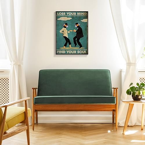 Vista 37 de Vintage Lose Your Mind Find Your Soul Poster Mental Health Inspirational Quote Canvas Wall Art Aesthetic Posters Music Girl Print Painting Abstract