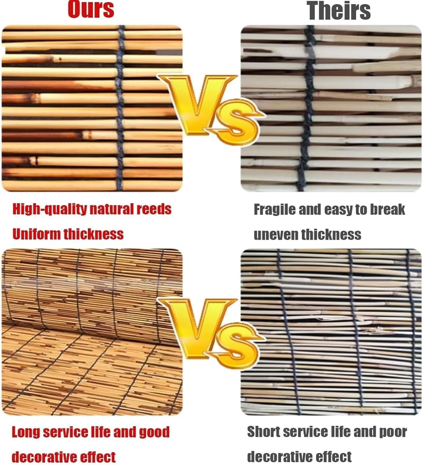 Bamboo Roll Up Shade Retro Bamboo Blinds 34 36 39 47 55 72 in Bamboo Shades for Outdoor Patio Matchstick Blinds Bamboo Roman Shades Privacy Sunshades Porch Blinds for Balcony(64" H x 48" W)