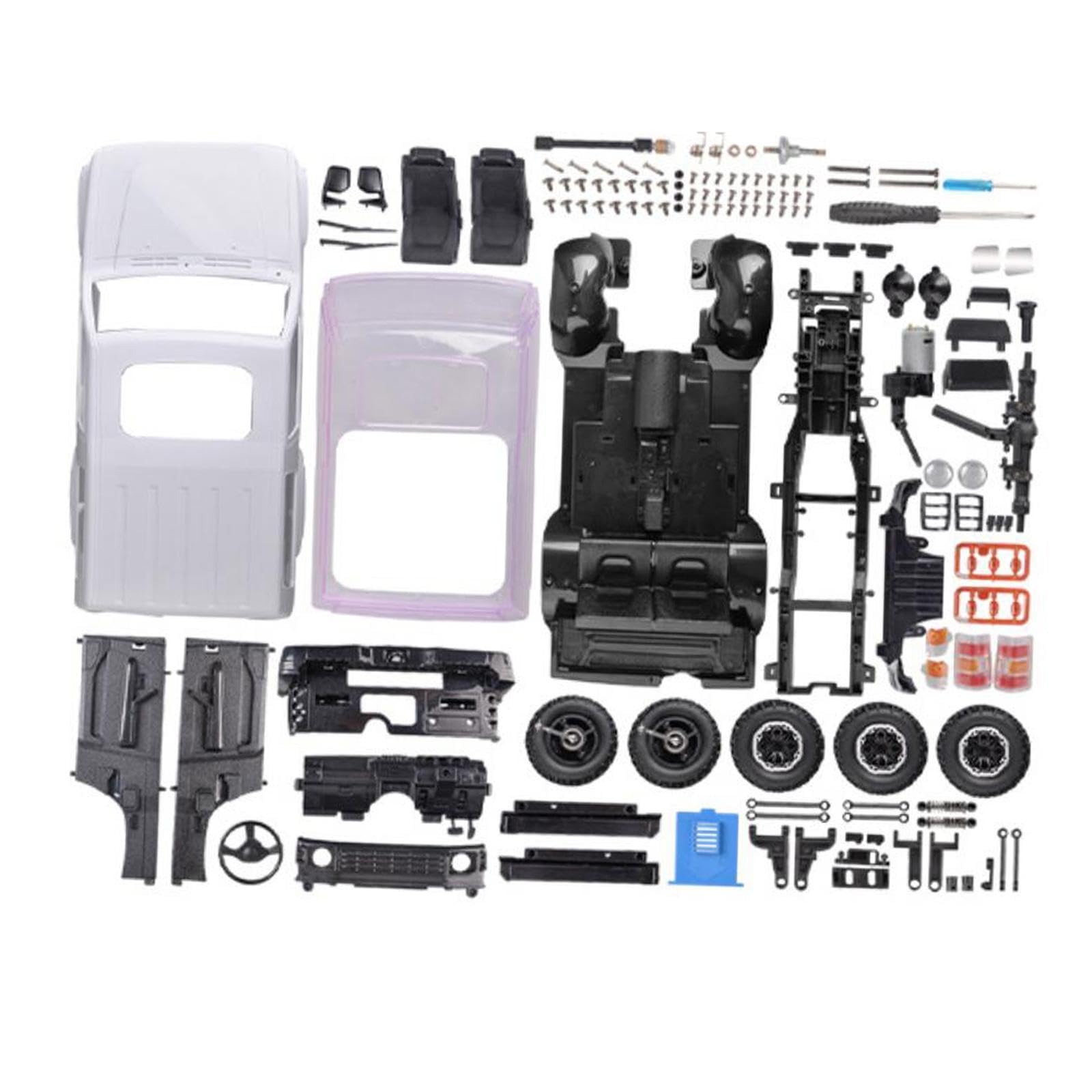 1:14 RC Samochód gąsienicowy DIY Zestawy DIY Modyfikacja 4WD Hobby RC Model All Terrain