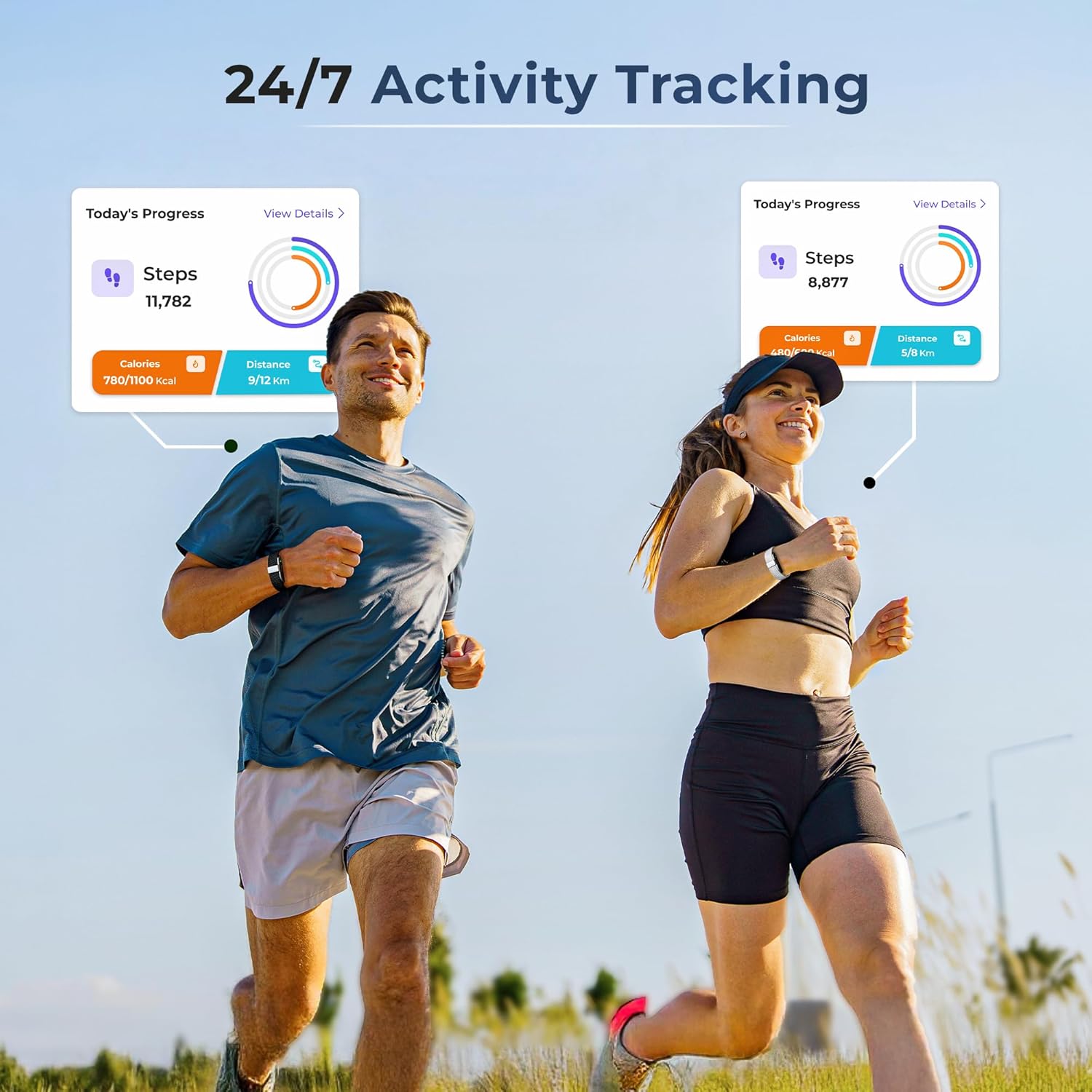 Alti Smart Band - Health &amp; Fitness Tracker with Stress, Activity, HRV, Sleep, SPO2, Skin Temperature, Women's Health Monitor, IP63 Waterproof, 20+ Sport Mode with Free App (Black) - 2
