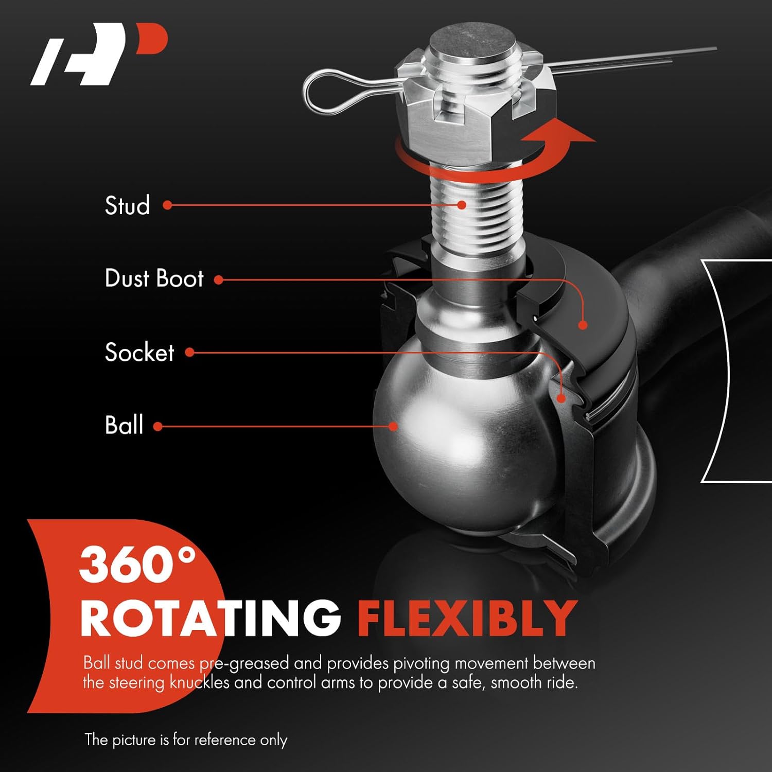 A-Premium 2 x Front Outer Tie Rod Ends, Compatible with Toyota Yaris 2016-2020, Yaris iA 2017-2018 & Scion iA 2016