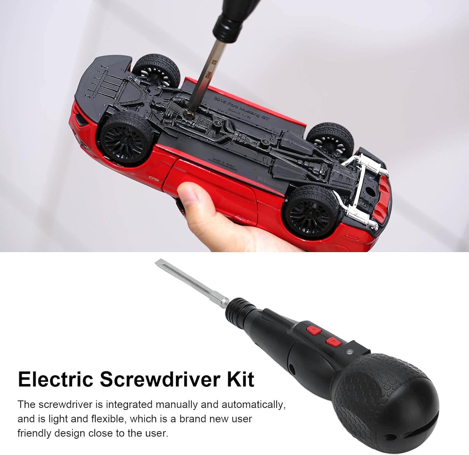 Electric Screwdriver Kit Integrated USB Rechargeable Screwdrivers Mini Portable Power Drill Support CW CCW with LED Light 10W 280RPM 3.6VDC